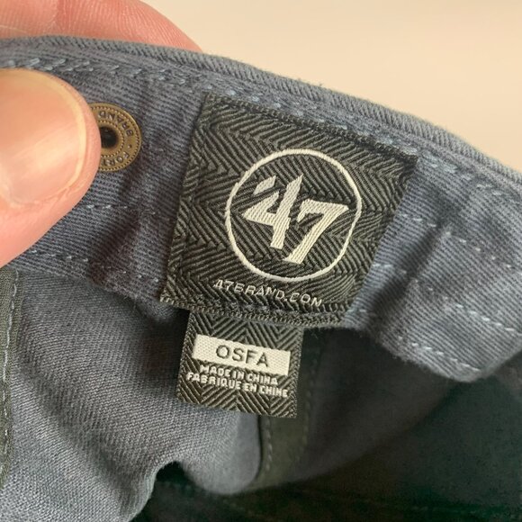 Colorado Rockies MLB Navy Blue 47 Brand Clean Up Relaxed Fit Strapback Hat - Picture 6 of 6